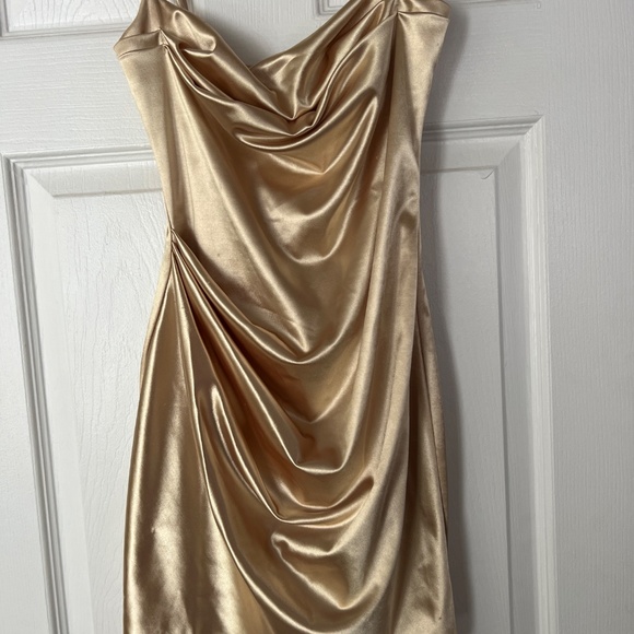 Lucy in Sky Gold Bodycon Dress size small - Picture 6 of 7